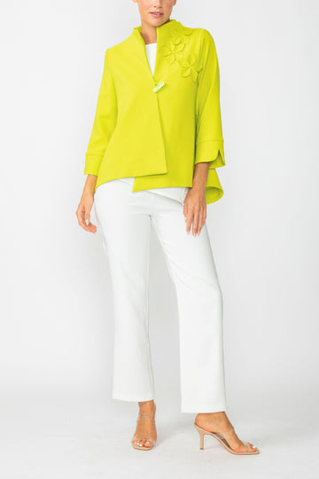 Lime One Button Jacket